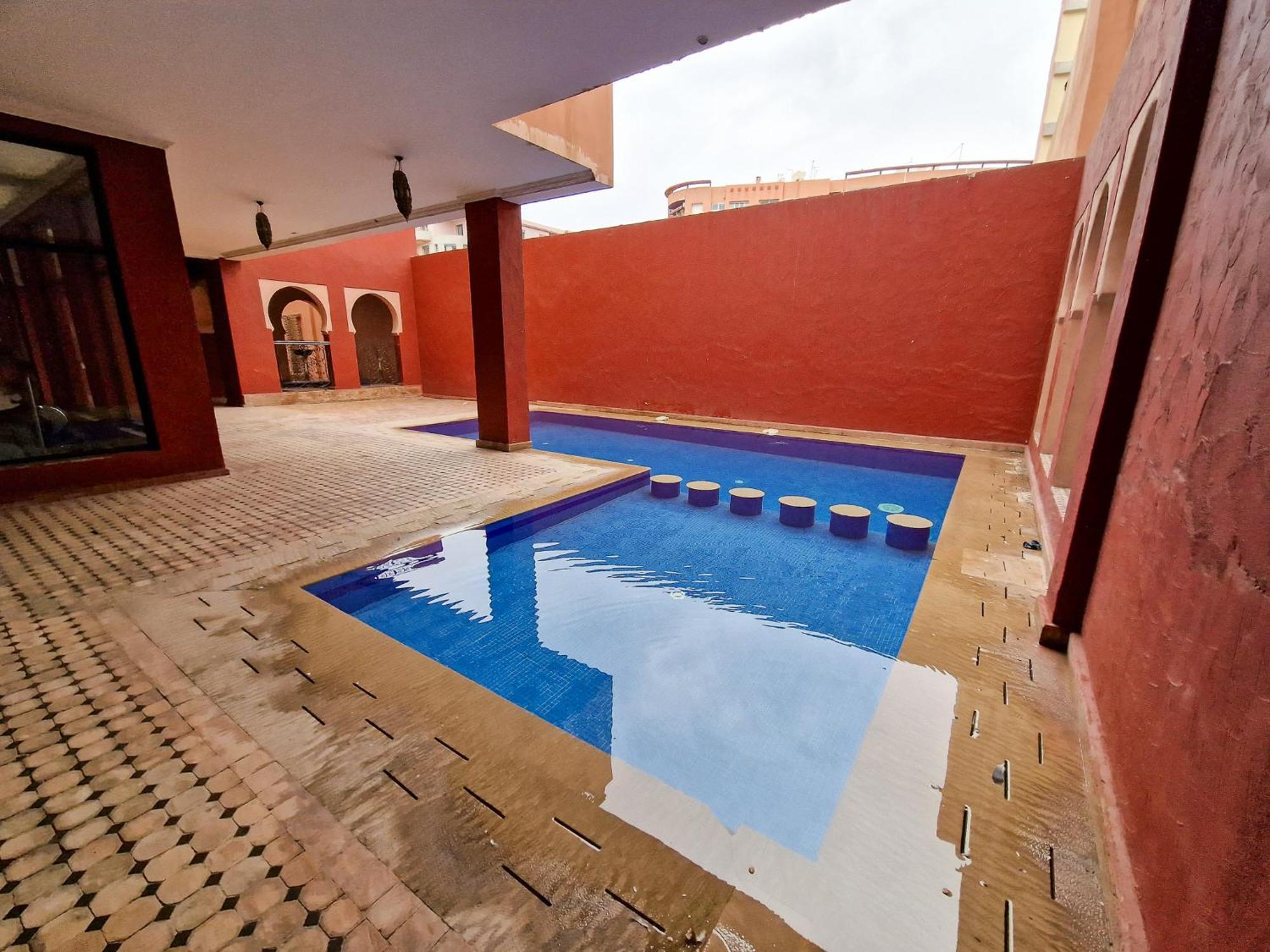 Superbe Appartement Piscine Gueliz Marraquexe Exterior foto